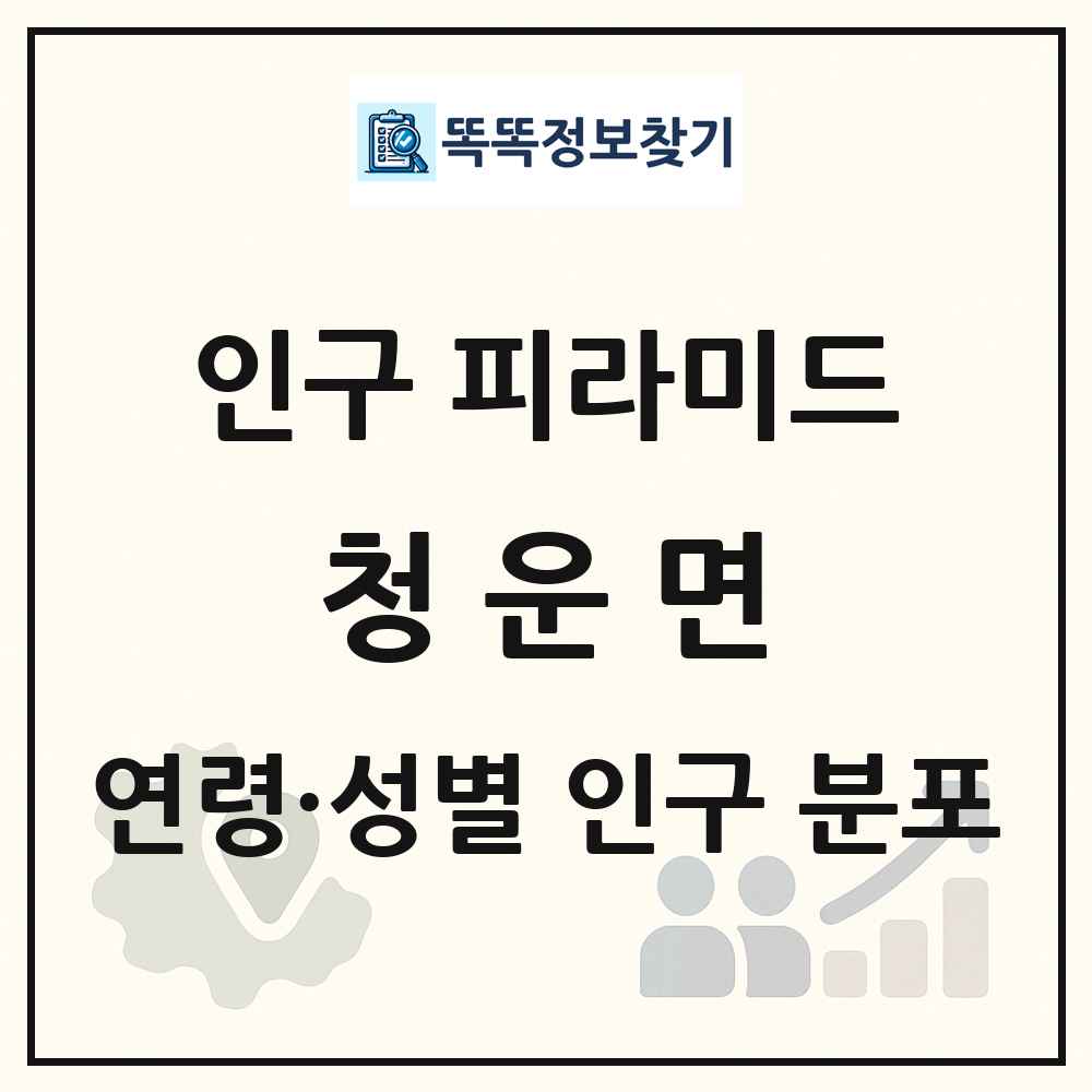 청운면 인구 피라미드 링크 그림